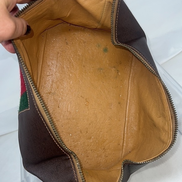 Gucci 1950’s Vintage Leather and Webbing Beauty Bag Dopp Case - Picture 13 of 16